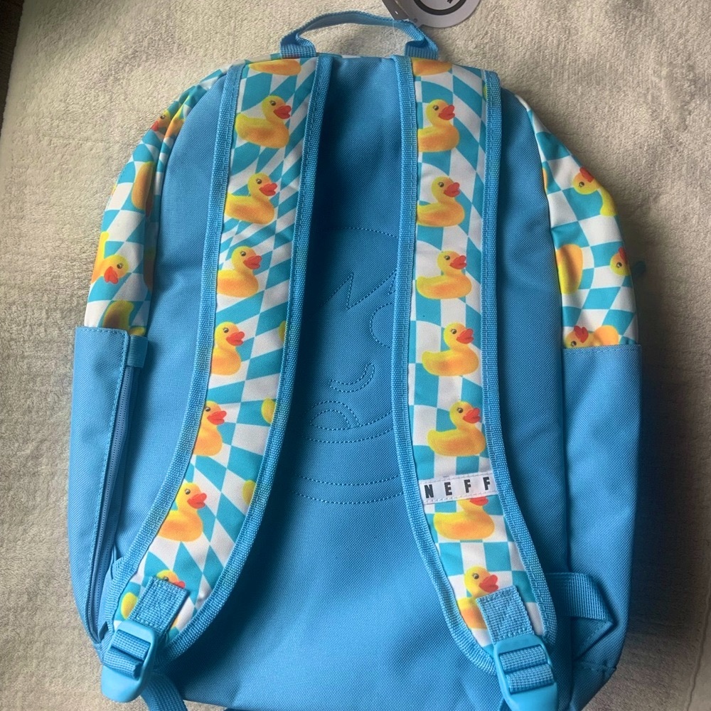Neff Blue Duck Pattern Backpack - Picture 2 of 2